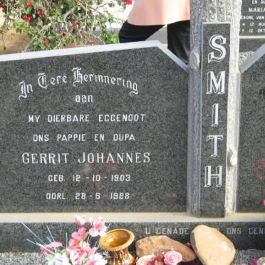 SMITH Gerrit Johannes 1903-1988 &amp; H.C.D. JONKER 1911-2003