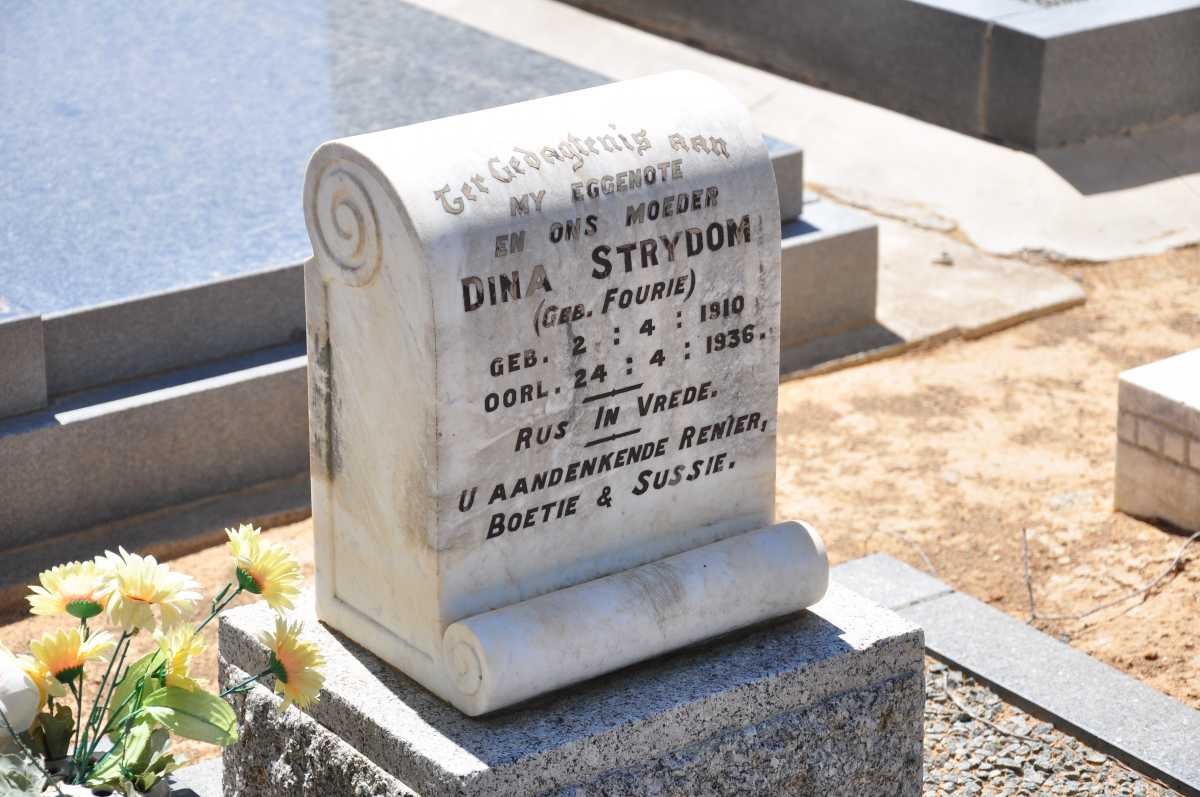 STRYDOM Dina nee FOURIE 1910-1936