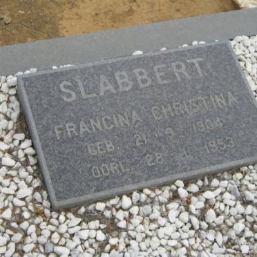 SLABBERT Francina Christina 1904-1953