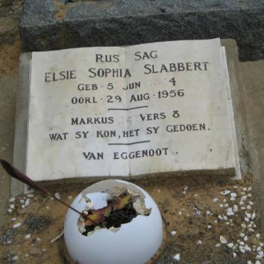 SLABBERT Elsie Sophia 1884-1956