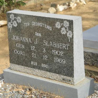 SLABBERT Johanna J. 1902-1969