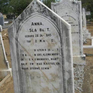 SLABBERT Anna J. 1845-1926