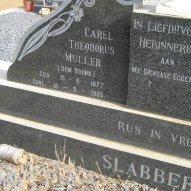 SLABBERT Carel Theodorus Muller 1877-1965 &amp; Susara Salomina Petronella FOURIE 1880-1962
