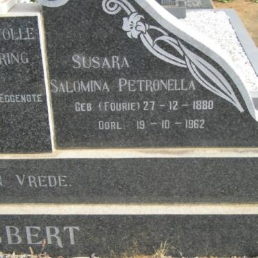 SLABBERT Carel Theodorus Muller 1877-1965 &amp; Susara Salomina Petronella FOURIE 1880-1962