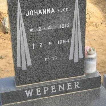 WEPENER Johanna 1913-1994