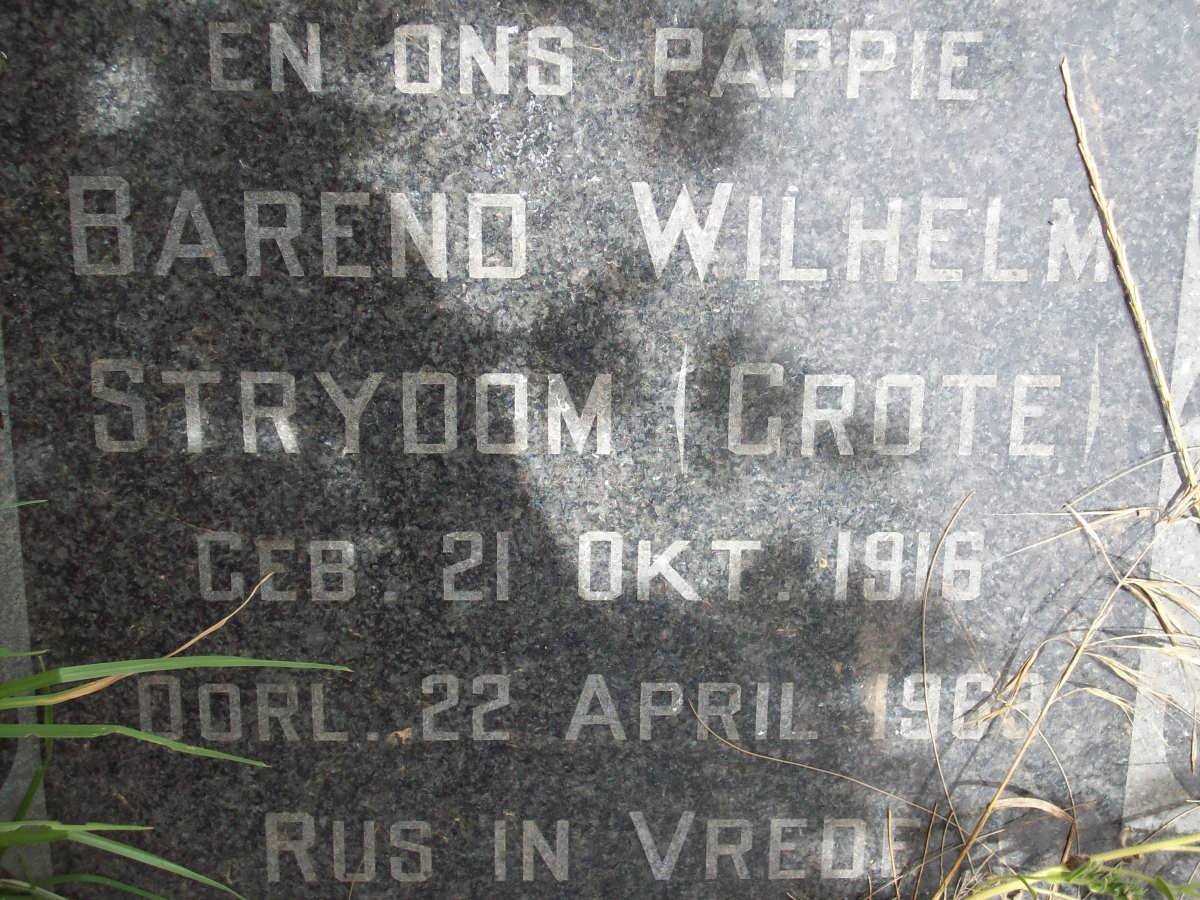 STRYDOM Barend Wilhelm 1916-1968