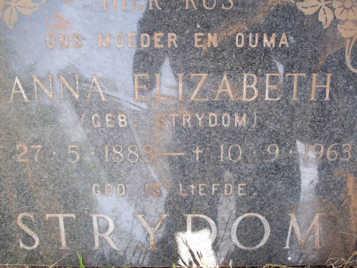 STRYDOM Anna Elizabeth nee STRYDOM 1888-1963