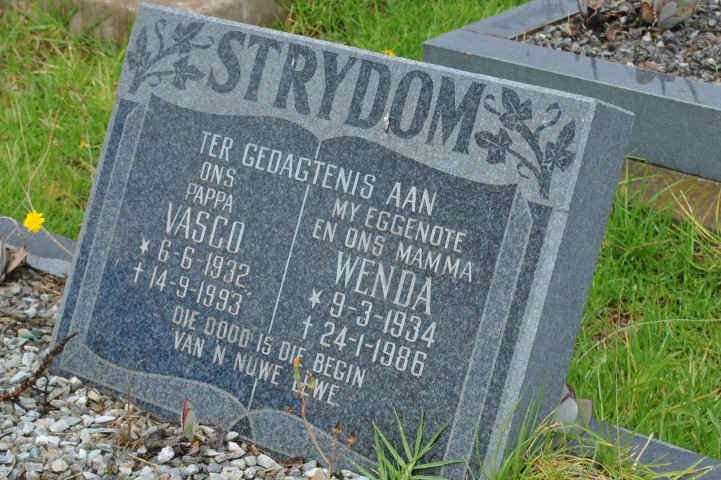 STRYDOM Vasco 1932-1993 & Wenda 1934-1986