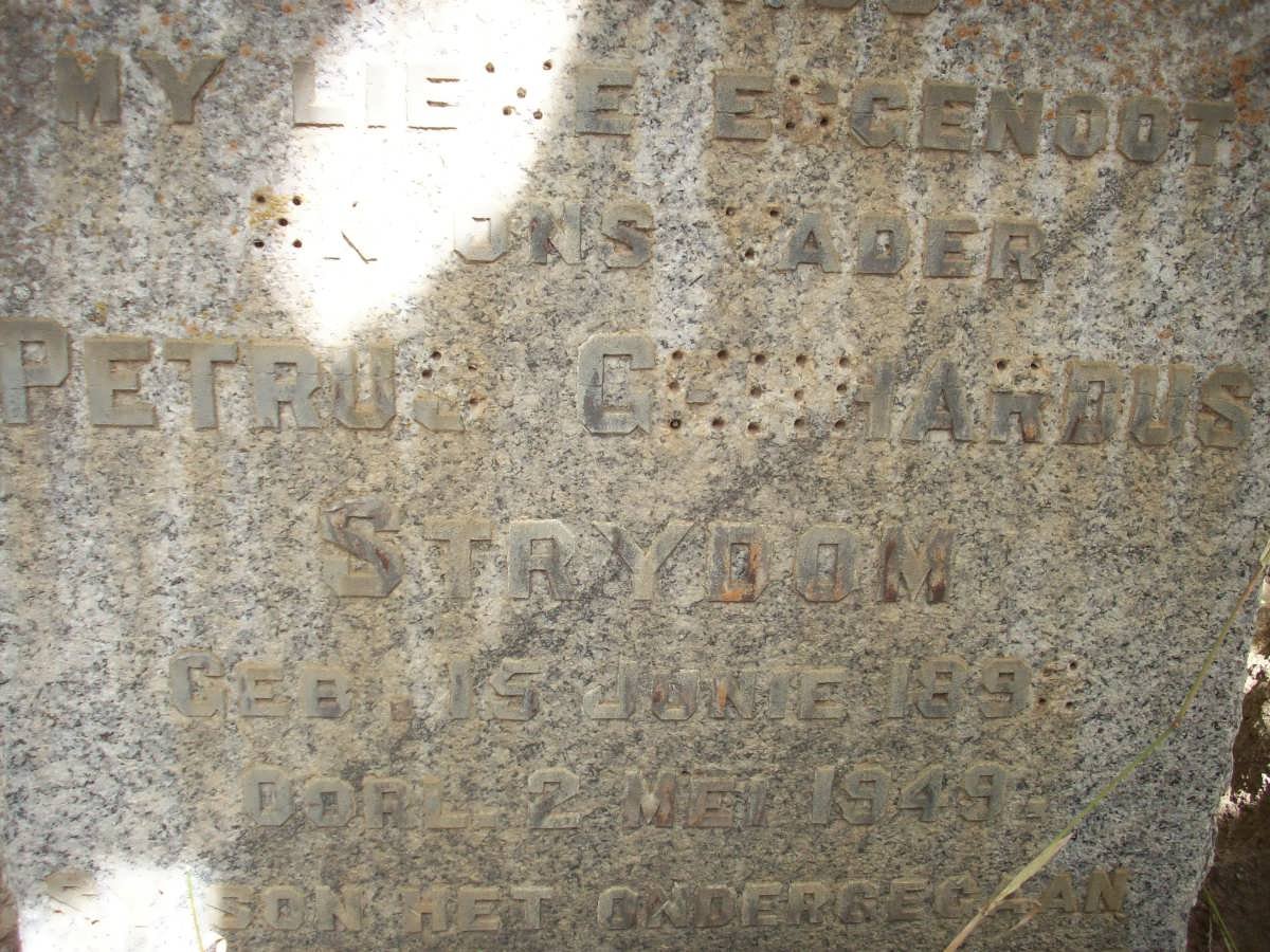 STRYDOM Petrus Gerhardus 189?1949