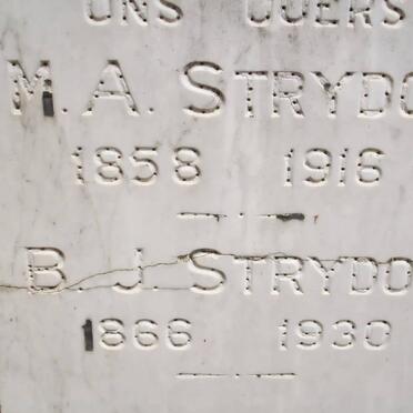 STRYDOM M.A. 1858-1916 &amp; B.J. 1866-1930