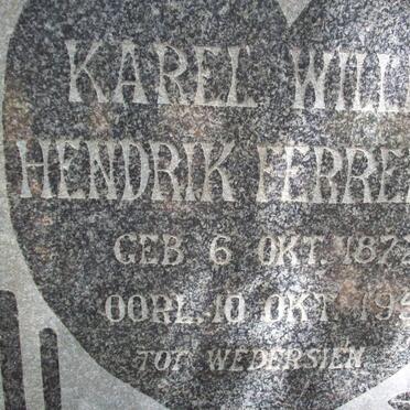 FERREIRA Karel Willem Hendrik 1872-1952