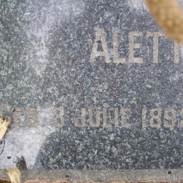 ? Aletta Johanna 1893-1956