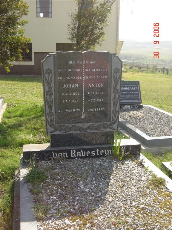 RAVESTEYN Johan, van 1932-1974 :: VAN RAVESTEYN Anton 1961-1974
