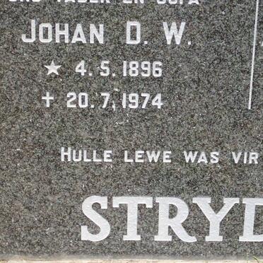 STRYDOM Johan D.W. 1896-1974