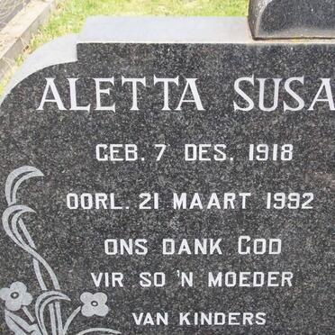 ? Aletta Susara 1918-1992