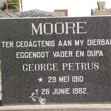 MOORE George Petrus 1910-1982