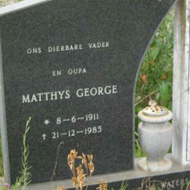 ?ER Matthys George 1911-1985