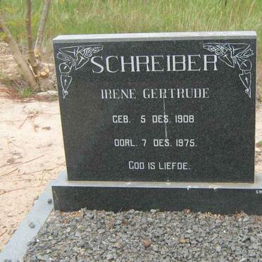 SCHREIBER Irene Gertrude 1908-1975