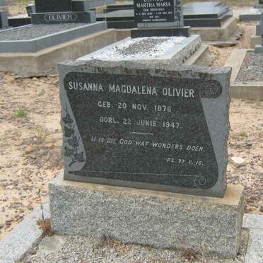 OLIVIER Susanna Magdalena 1876-1947