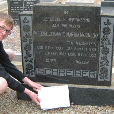 SCHREIBER Wessel Johannes 1887-1957 &amp; Martha Magdalena RADEMEYER 1885-1953