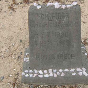 SCHREIBER Dirkie Elizabeth 1920-1963