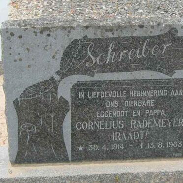 SCHREIBER Cornelius Rademeyer 1914-1963