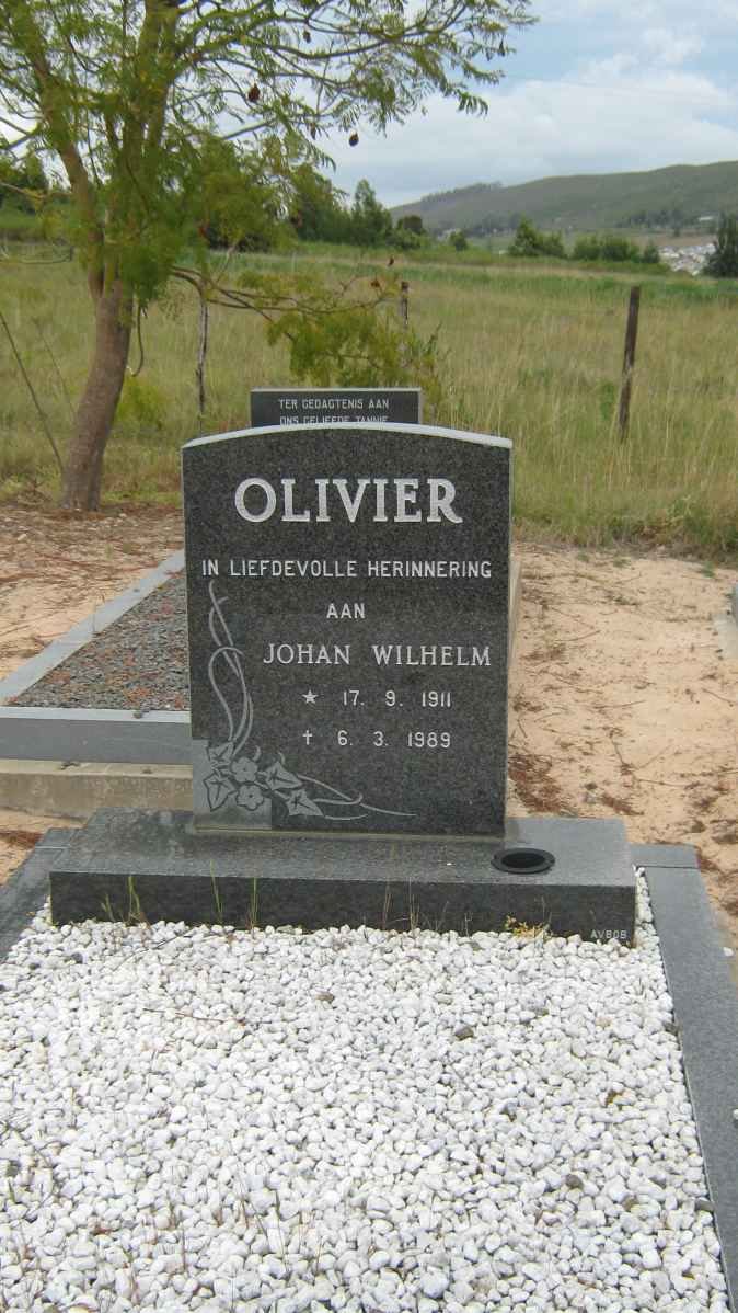 OLIVIER Johan Wilhelm 1911-1989