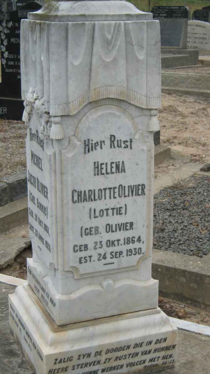 OLIVIER Helena Charlotte nee OLIVIER 1864-1930