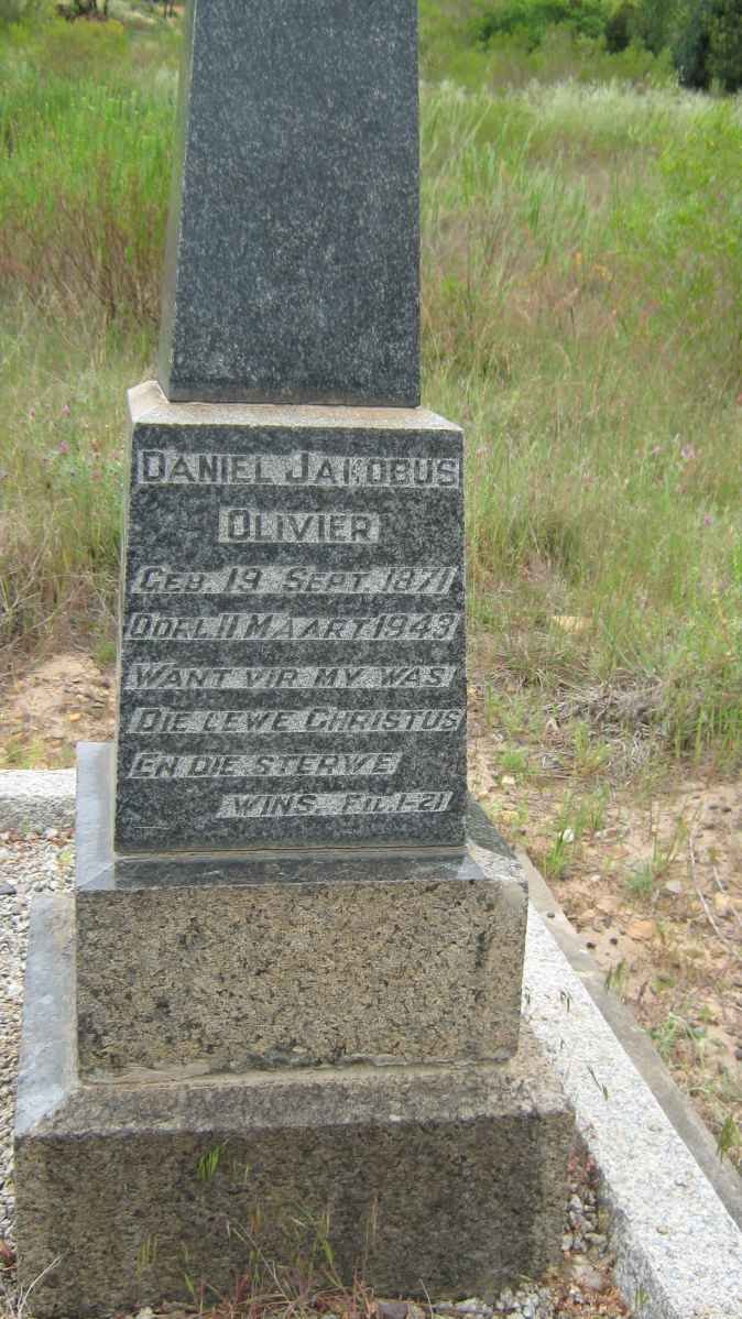 OLIVIER Daniel Jakobus 1871-1943