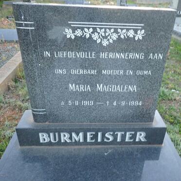 BURMEISTER Maria Magdalena 1919-1994