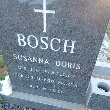 BOSCH Johanna Doris 1948-1990