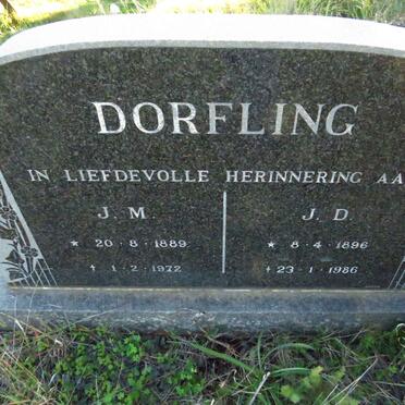 DORFLING J.M. 1889-1972 & J.D. 1896-1986