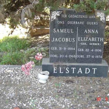 ELSTADT Sameul Jacobus 1884-1968 &amp; Anna Elizabeth GERBER 1896-1974