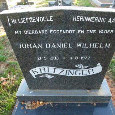 KRITZINGER Johan Daniel Wilhelm 1903-1972