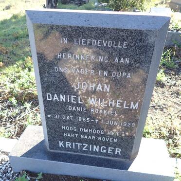 KRITZINGER Johan Daniel Wilhelm 1865-1920