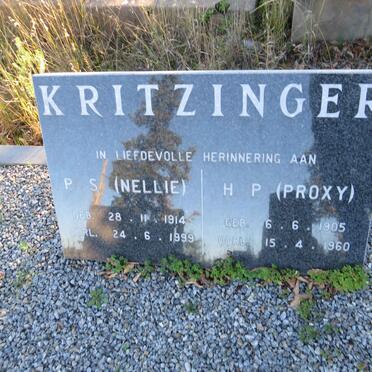 KRITZINGER H.P. 1905-1960 & P.S. 1914-1999