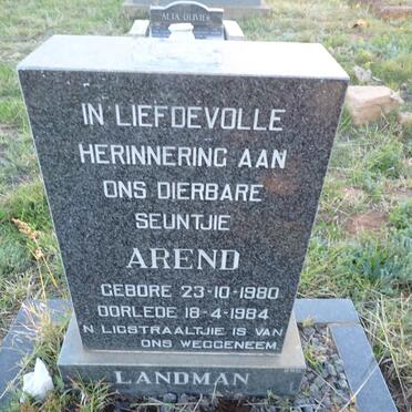LANDMAN Arend 1980-1984