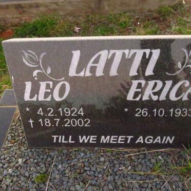 LATTI Leo 1924-2002 & Erica 1933-