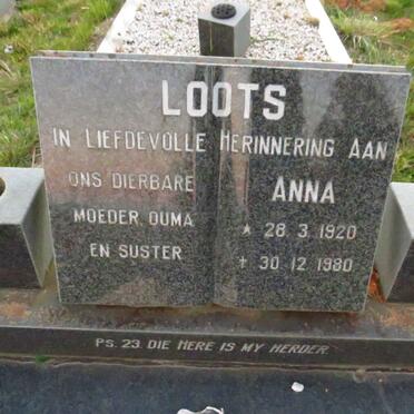 LOOTS Anna 1920-1980