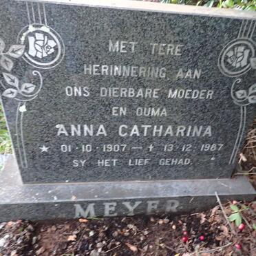 MEYER Anna Catharina 1907-1987