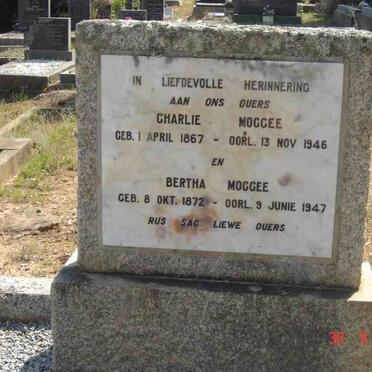 MOGGEE Charlie 1867-1946 &amp; Bertha 1872-1947