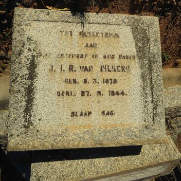 NIEKERK J.I.R., van 1879-1944