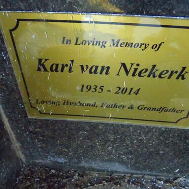 NIEKERK Karl, van 1935-2014