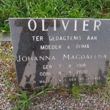 OLIVIER Johanna Magdalena 1918-2000