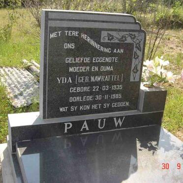 PAUW Yda nee NAWRATTEL 1935-1985