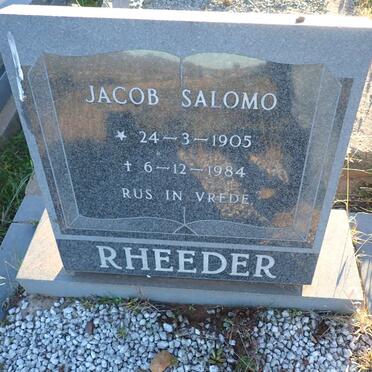 RHEEDER Jacob Salomo 1905-1984