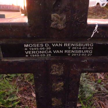RENSBURG Moses D., van 1945-2014 & Veronica 1949-2012