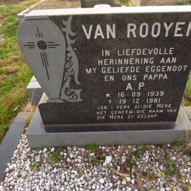 ROOYEN A.P., van 1939-1981