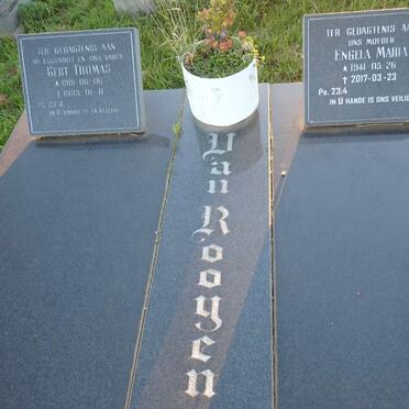 ROOYEN Gert Thomas 1919-1993 & Engela Maria 1941-2017