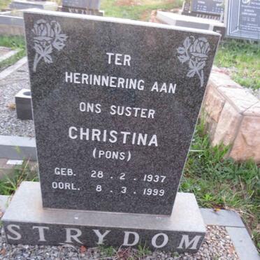 STRYDOM Christina 1937-1999